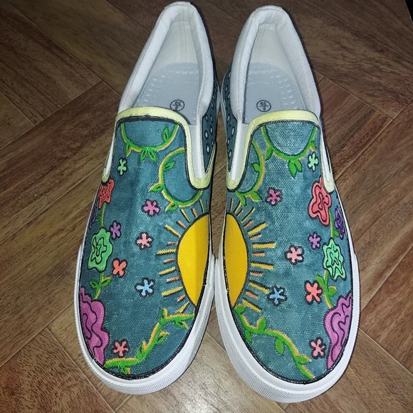 Custom Painted Shoes For Women - Picture 2 of 3